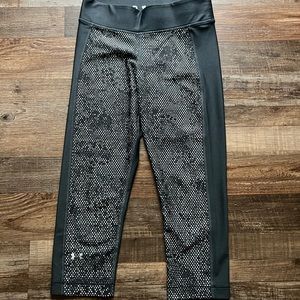 Under Armour Compression Leggings - Black with White